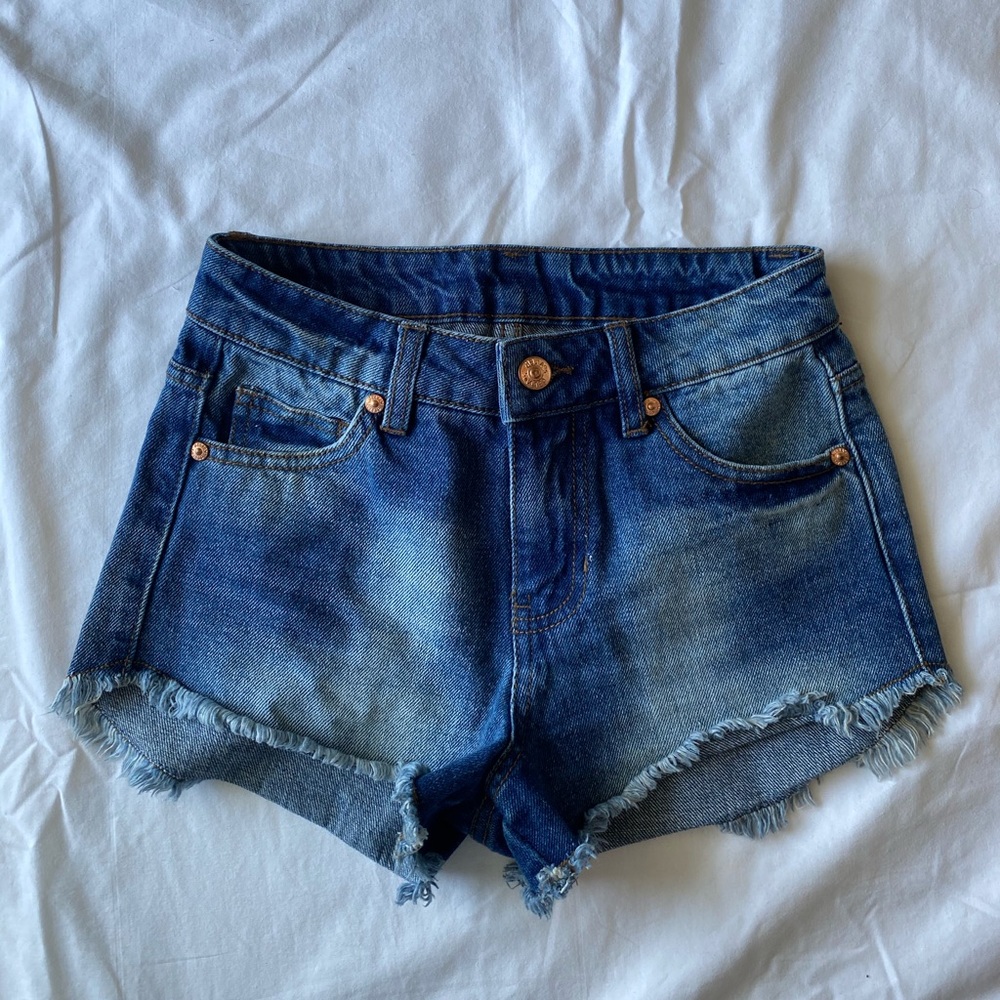 Denim shorts